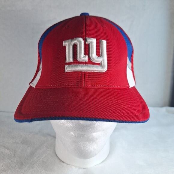 New York Giants NFL Equipment Reebok Authentic Football Hat Cap Stretch Red S/M - Picture 1 of 7